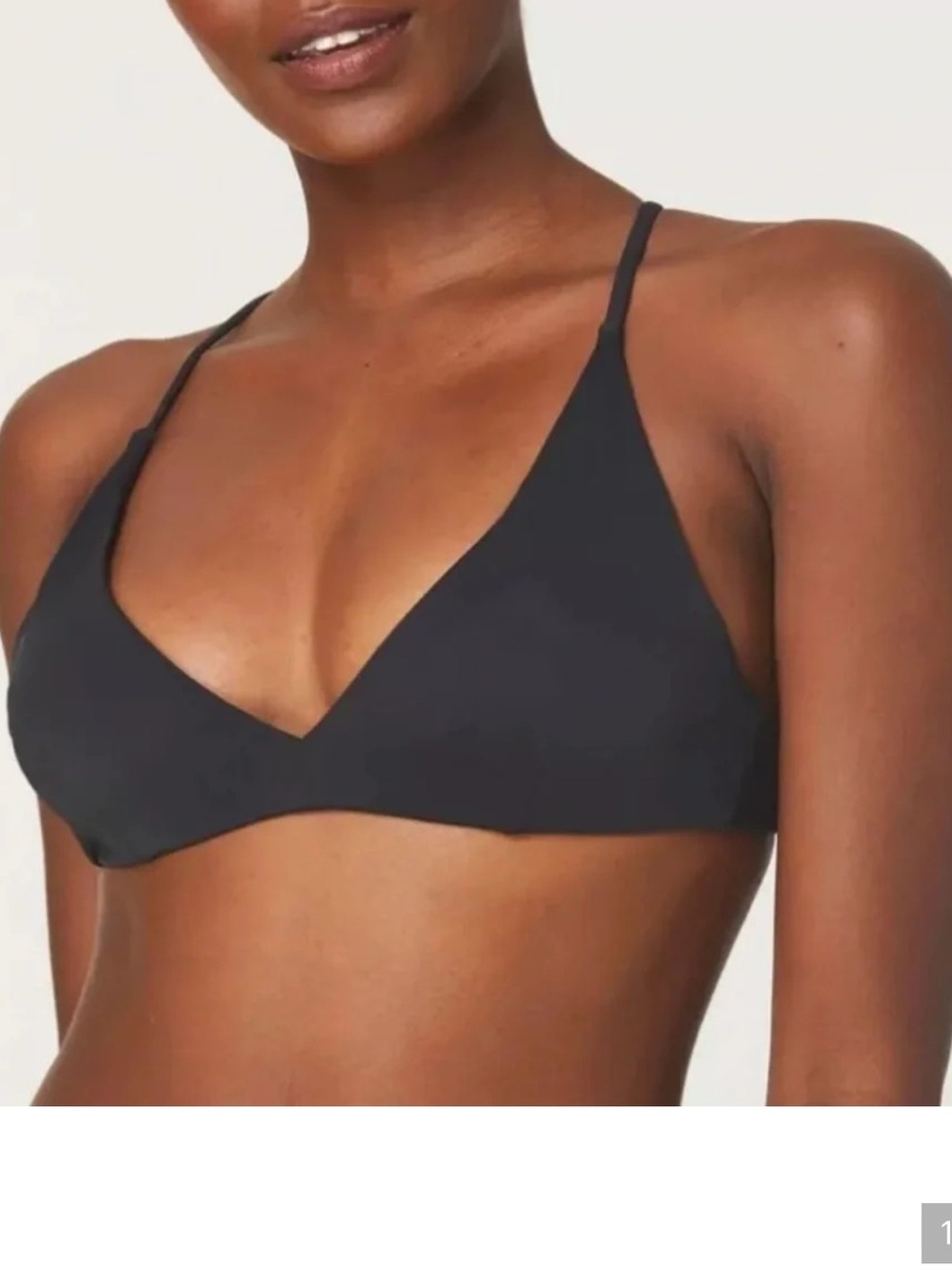 Andie The Elwood Top‎ Bikini Swimsuit Black size M NWT